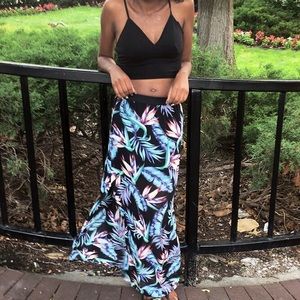 Floral long skirt